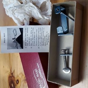 Early Braid Maid Rug Braiding Clamp RARE